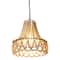 Hello Honey® 20" White Wood Bead Draped Chandelier